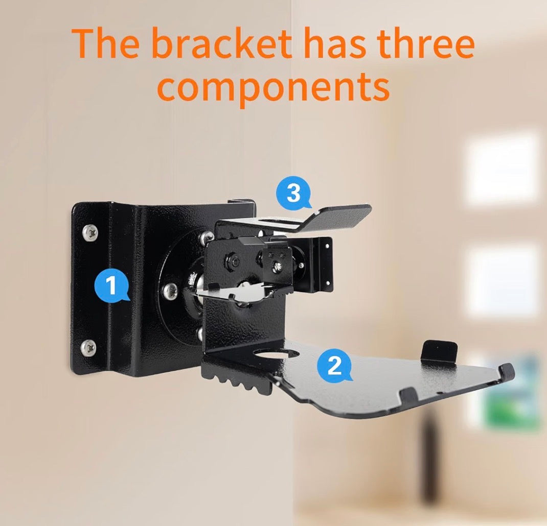 Metal Wall Mount ONLY for Echo Show 5 (3rd Generation)
Swivels up to 360° / Tilts -70° / +70°,Mount Stand Compatible with Show 5 (3rd Gen) with Wire management (Black)