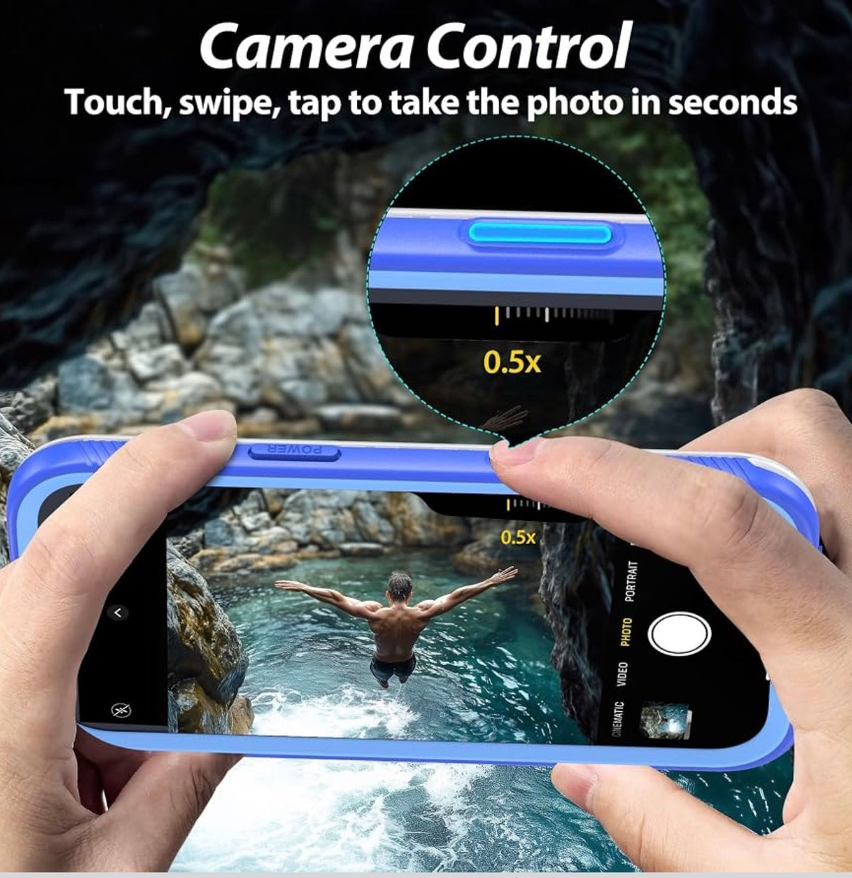 SPORTLINK for iPhone 17 Waterproof Case, Blue
Military-Grade Heavy-Duty 360° Full-Body Protection with Built-in Screen & Camera Protectors, Dustproof, Shockproof