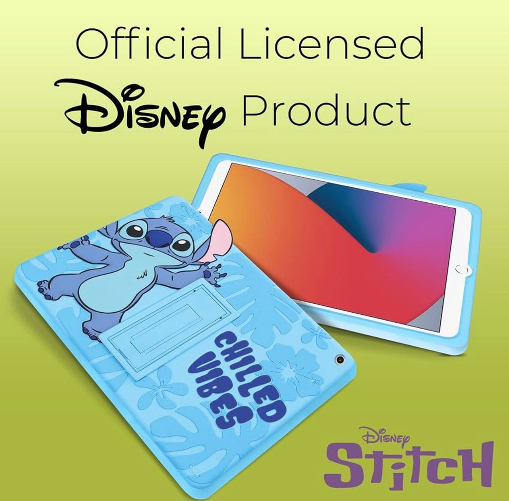 Disney Lilo and Stitch Kids iPad Case - 10.9 Inch Case for iPad 10th Generation (2022) & A16 11th Generation 11 inch (2025) - Tablet Cover with Stand, Shockproof Silicone Protector