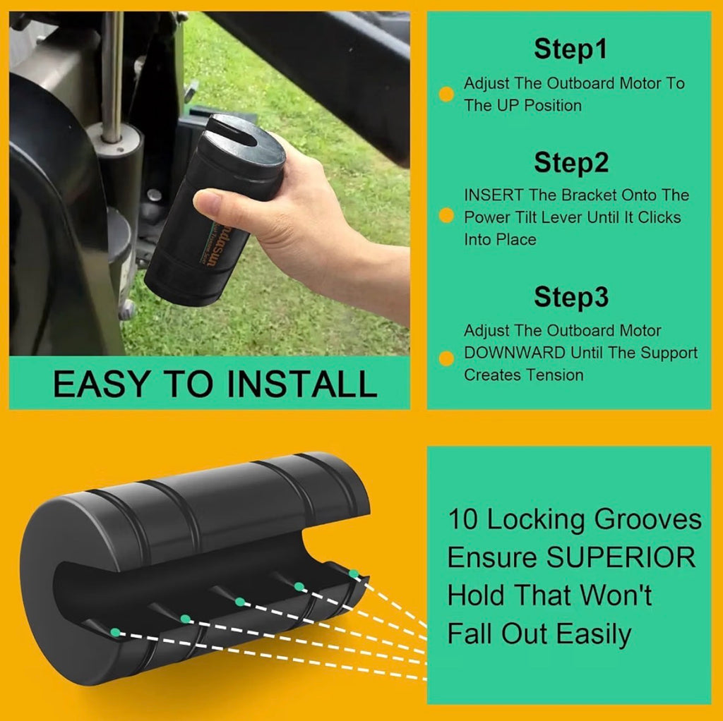 Transom Savers for Outboard Motor, Boat Saver, Outboard Motor Support Saver, Motor Support Reducing Potential Damage Caused By Road Vibrations and Bumps. 2 PCS
