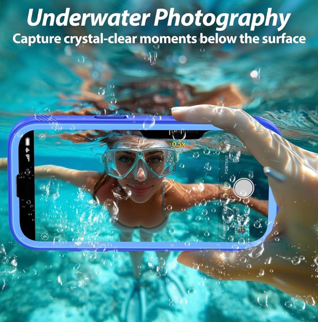 SPORTLINK for iPhone 17 Waterproof Case, Blue
Military-Grade Heavy-Duty 360° Full-Body Protection with Built-in Screen & Camera Protectors, Dustproof, Shockproof