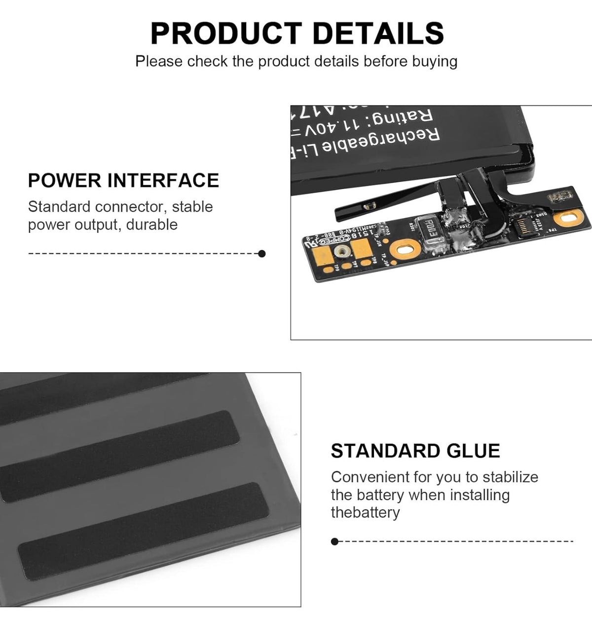 Replacement Battery A1713 A2171 for MacBook Pro 13 Inch A2159 (2019) A2289 (2020) A2338 (2020), A1708 Late 2016 Mid 2017 (EMC 2978 3164), MPXQ2LL/A MLL42LL/A MLUQ2LL/A MPXR2LL/A MPXU2LL/A MPXT2LL/A