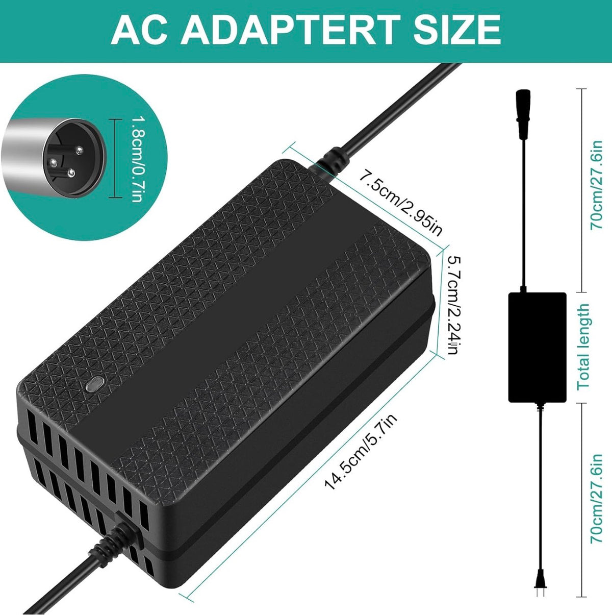 24V 5A Lead-Acid Battery Charger for Lakematic,Pride Mobility, Wheelchair,Drive Medical, Golden Technologies, Shoprider, Jazzy Power Chair, Rascal 200T/500T/301 PC 24BC5000TF-1 EA1065 180 X-CEL