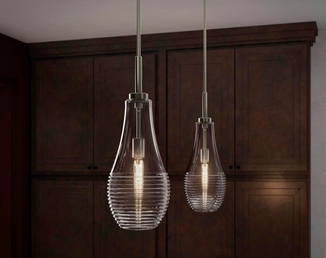 Kohler 42196-PE01-BNL Simplice™ Teardrop 8" Pendant, Brushed Nickel