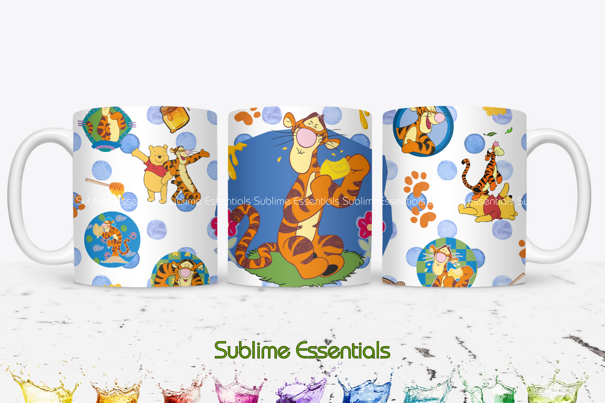 Winnie the Pooh & Tigger "Honey Paws" Digital Download - PNG & JPEG Format