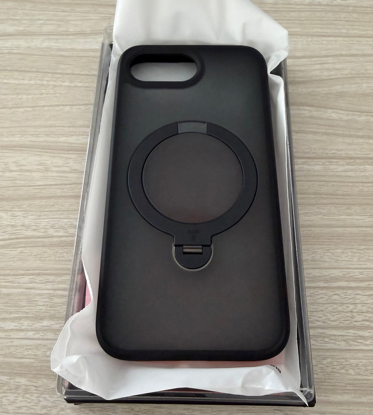 360 Spin for iPhone 17e Case & iPhone 16e case with Stand, Fit for MagSafe, 4X Military-Grade Protective, Stand Phone Case for iPhone 17e Case, Ring Holder Slim Cover, Matte Black 6.1''