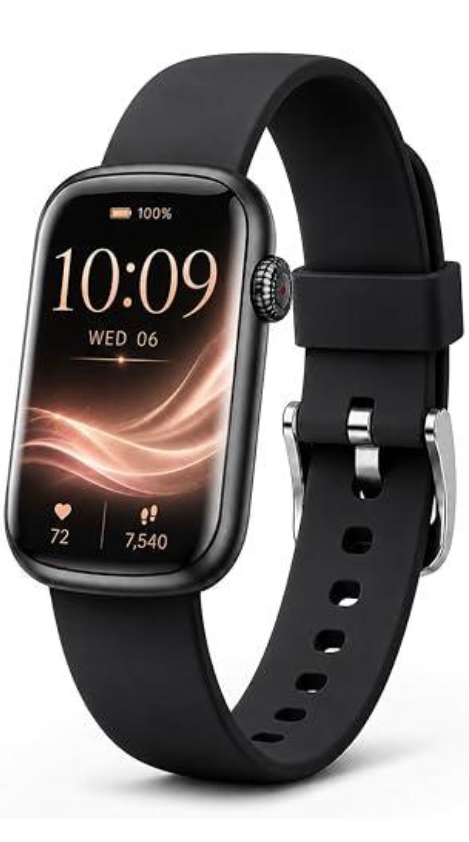 Health Fitness Tracker - 24/7 Heart Rate Monitor & Activity Tracker, Step Counter, Blood Pressure Monitor, Blood Oxygen Monitor, Sleep Tracker, IP68 Waterproof, Slim, Women Health Tracker