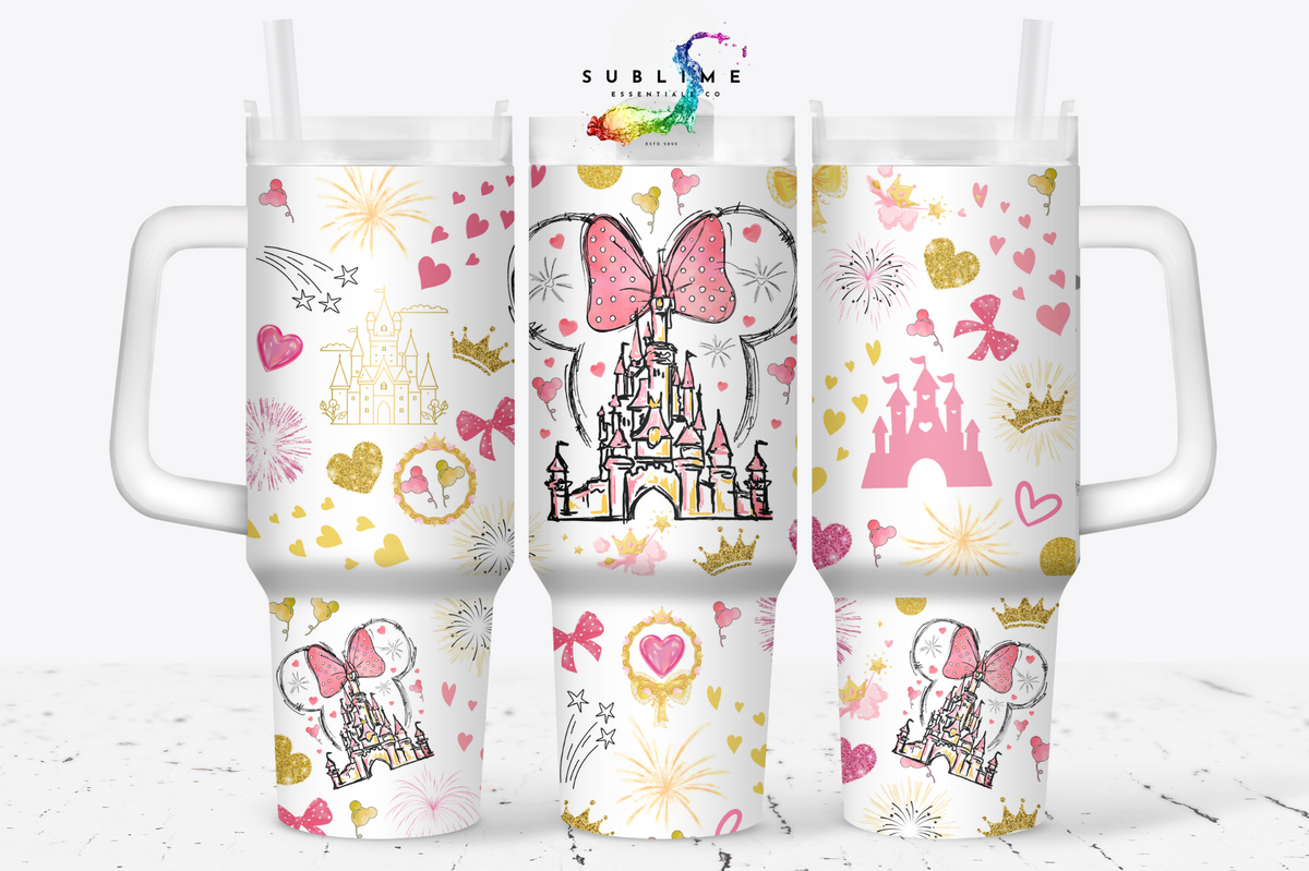 Disney Castle "Pink Dreams" Digital Download - PNG & JPEG Format (Copy)