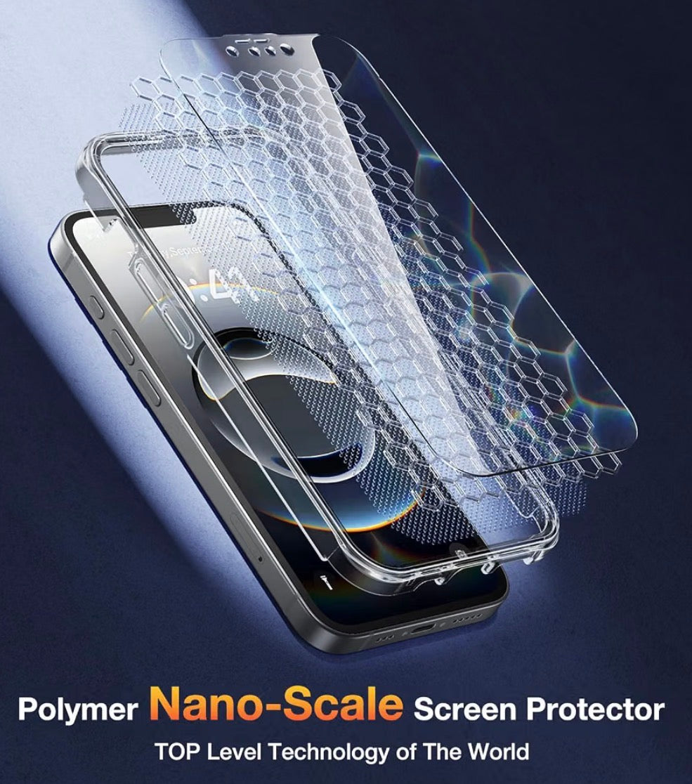 Magnetic Case for iPhone 16e 6.1'' (Clear) - Full Body Rugged Case with Built-in Screen Protector and Wireless Charging Support