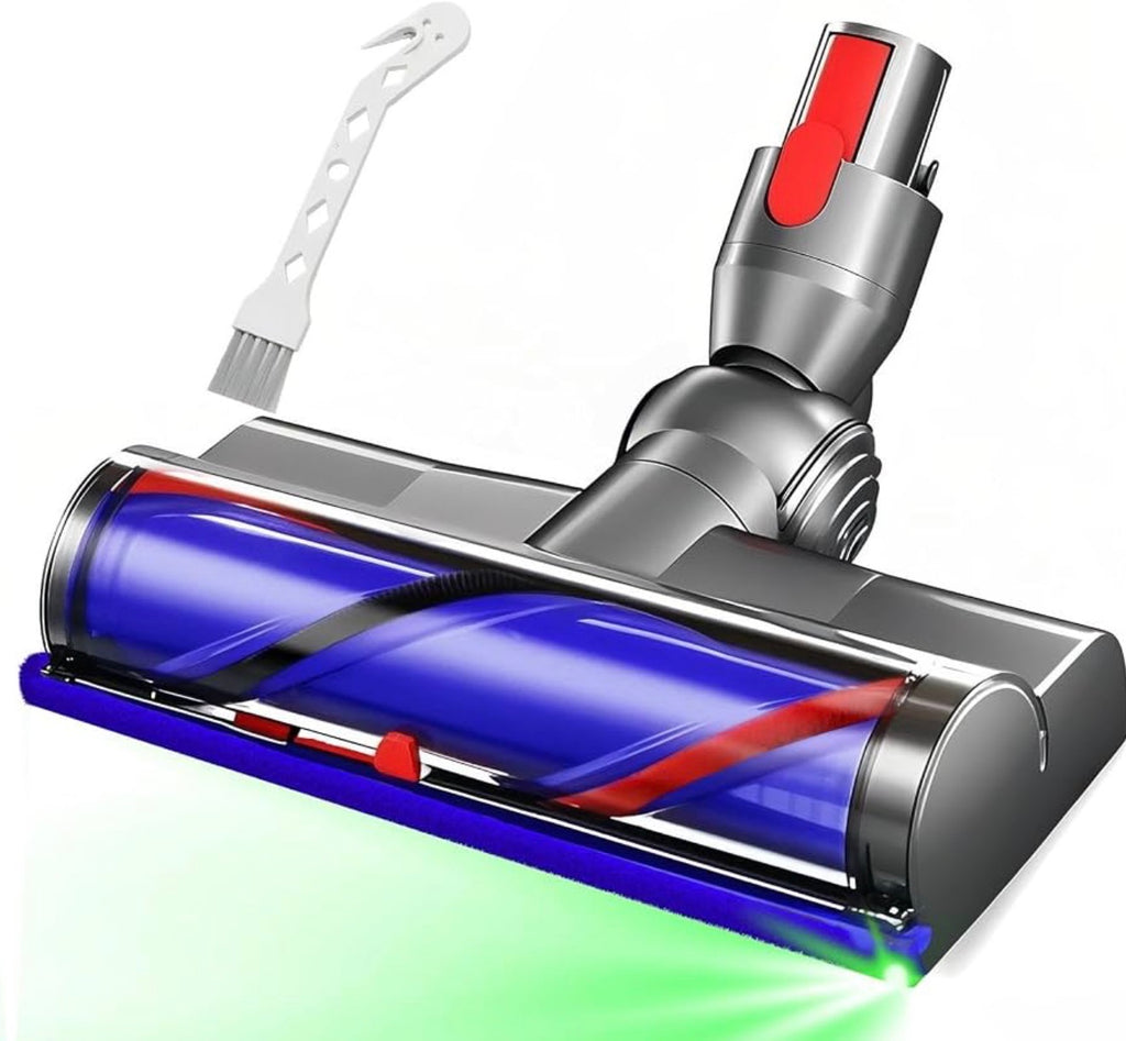 Vacuum Head Replacement for V7 V10 V11 V15 Cordless Vacuums, Quick Release Direct Drive with LED Headlights for Hardwood Floors & Carpets