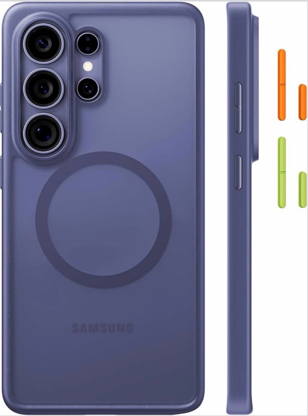 TORRAS - Magnetic for Samsung Galaxy S26 Ultra Case Military Grade Protection, Fit for MagSafe, 12FT Military Grade Protection Translucent Slim Case for Samsung S26 Ultra Case, Anti Fingerprint, Purple