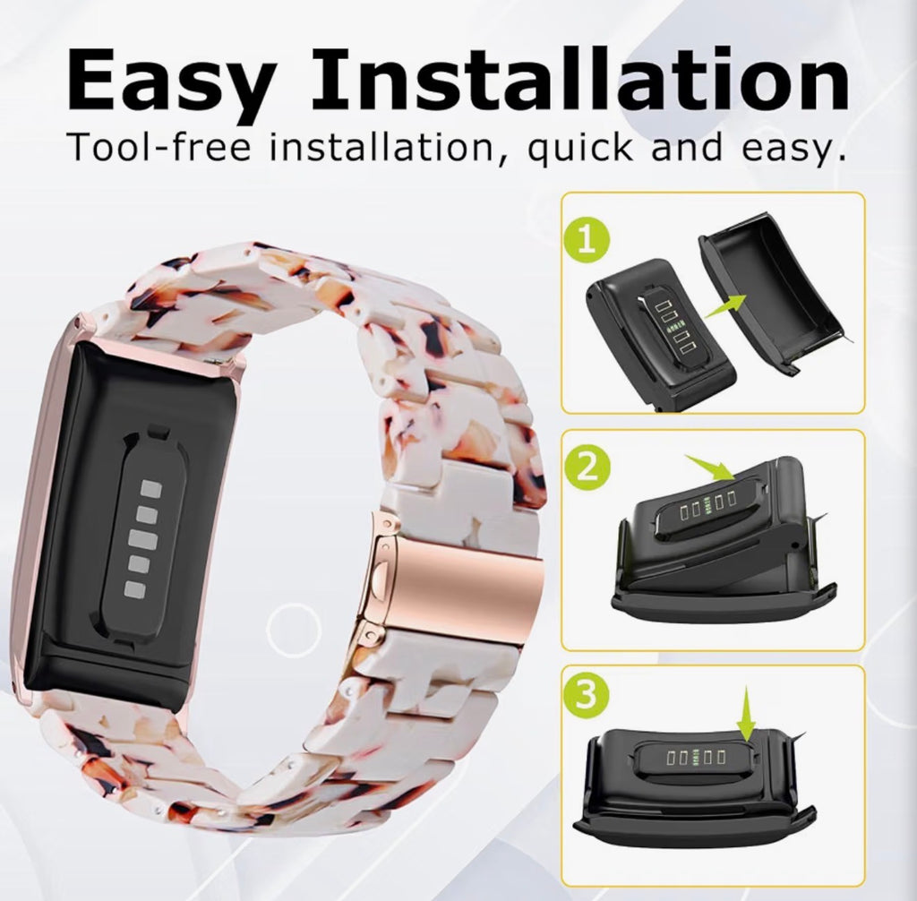 Resin Watch Band Compatible for Whoop 5.0 Life MG/ 5.0 Peak/ 5.0 One/Whoop 4.0, Ultra Light Resin Replacement Strap, Breathable Waterproof Wristband Size Adjustable Easy Installation