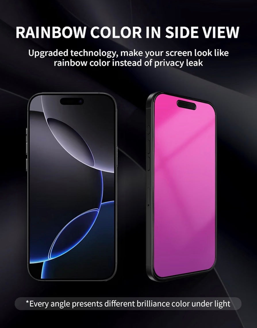 Gradient for iPhone 17 Pro Max Privacy Screen Protector [Auto-Installation]
2 pack for iPhone17 Pro Max 6.9 inch, Tempered Glass Anti Spy Anti Blue Light Eye Protection HD Clear Anti-Scratch No Bubble