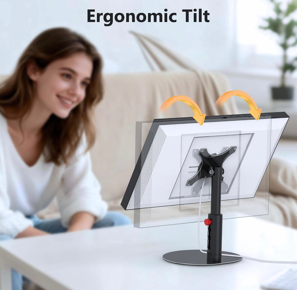 Laivli Form Factor Desk Tilt Stand Compatible Devices Show 15 (1st, 2nd Gen), Show 21 - Black Matte