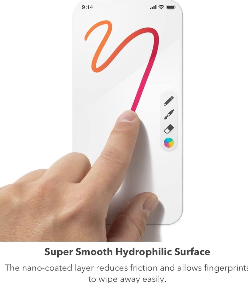 ZAGG InvisibleShield Fusion Screen Protector for Samsung Galaxy S23, Made with Hybrid Polymer, Smooth Finish & HD Clarity, Compatible with Biometric Fingerprint Scanner, Easy to Install