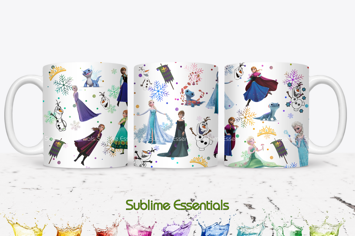 Frozen "Snowflakes Collage" Digital Download - PNG & JPEG Format
