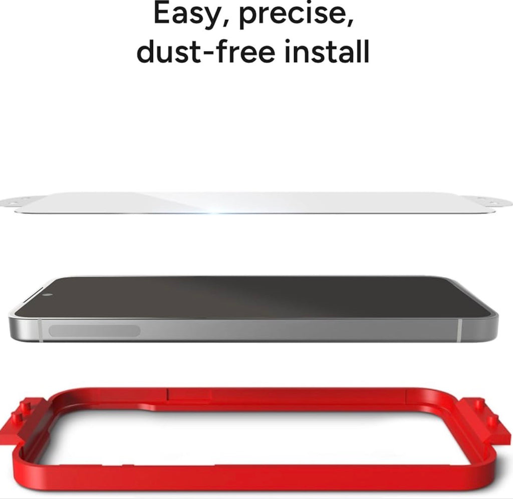 ZAGG Glass Elite Samsung Galaxy S25+/ S24+ Screen Protector – Ultra-Strong Tempered Glass, Scratch-Resistant, EZ Apply Installation, InvisibleShield, Made with Recycled Materials - 5X Stronger