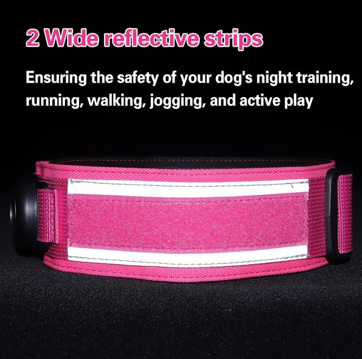 Tactical Dog Collar with Airtag Holder for Medium Dogs, 2" Wide Pink Collar
Gift 3 Patches, Military Heavy Duty Dog Collar with AirTag Holder & Metal Buckle & Soft Padding for Walking, Hiking, Training