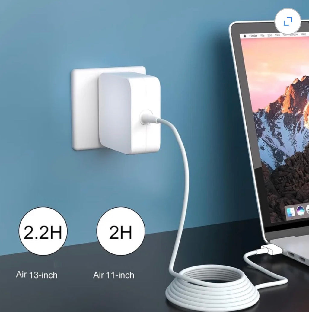 Charger 60W T-Tip Charger, Mag 2 Power Adapter, Safe Fast Charging, Compatible with Pro 11 inch and 13 inch After Mid 2012 (Applicable to 2012-2018)