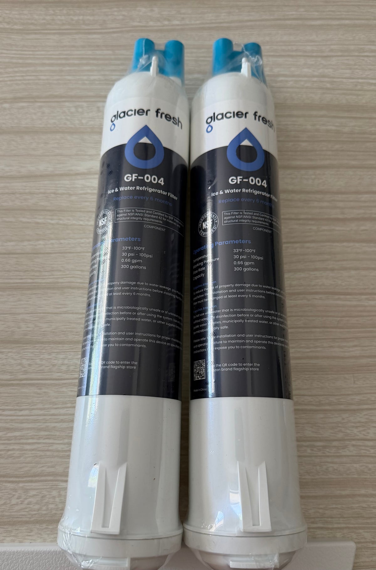 GLACIER FRESH - EDR3RXD1 Water Filter, Compatible With 4396841, 2 PACK