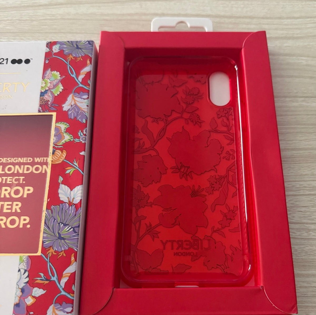tech21 Pure Print Liberty London Christelle iPhone X/Xs Max - Red