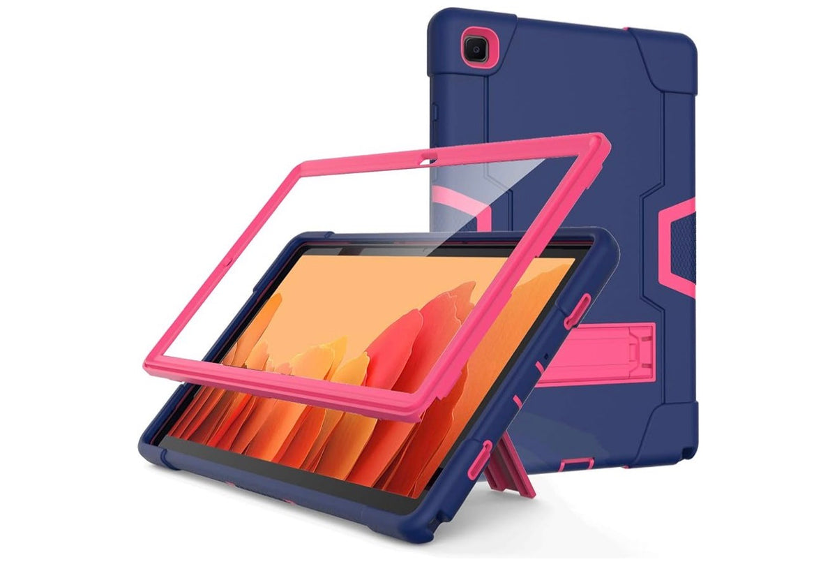 For Samsung Galaxy Tab A7 10.4 Case 2022, Slim Heavy Duty Silicone High Impact Protective Kickstand Case for Galaxy Tab A7 10.4 inch 2020 2022 (SM-T500/T505/T507/T509)
