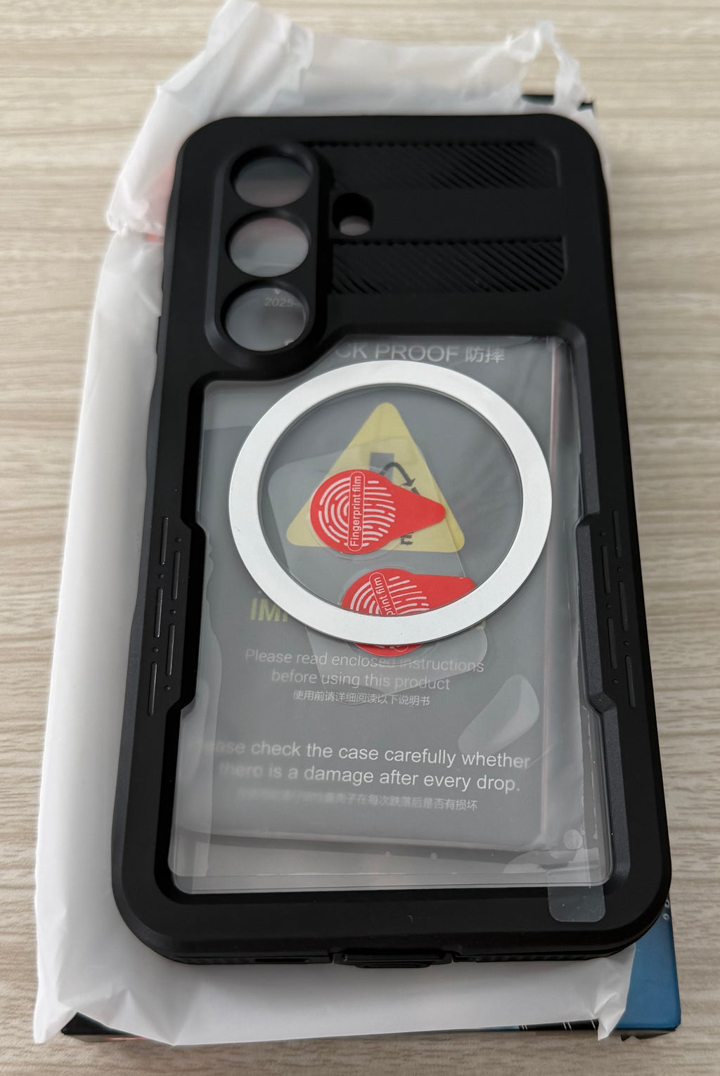for Samsung Galaxy S26 Case Waterproof, Galaxy S26 Case with Built-in Screen & Lens Protector, Shockproof Full Body Protection Phone Case, Compatible with MagSafe/Wireless Charging, Black