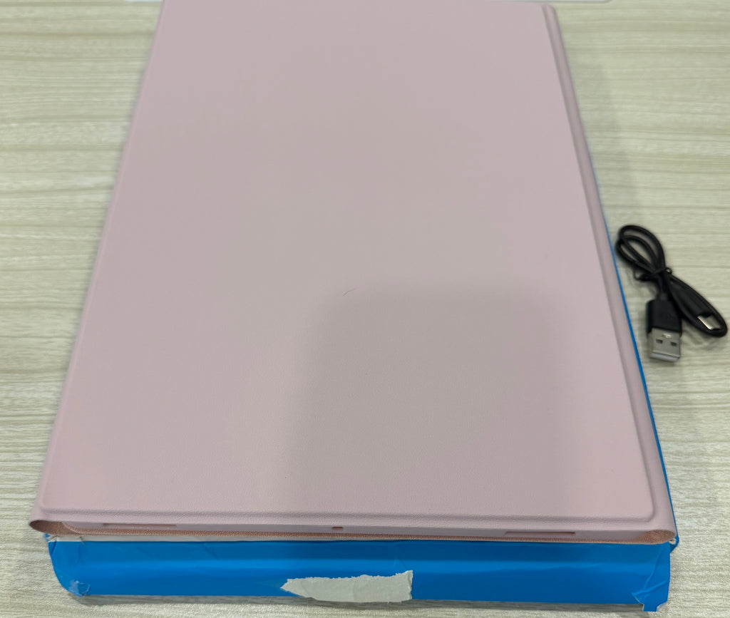 Keyboard Case for Samsung Tab S10 Plus/ S9 FE+/ S9+/ S8 Plus /S7 Plus/S7 FE 12.4" Smart Backlit Case Keyboard with Pen Holder (Light Pink)