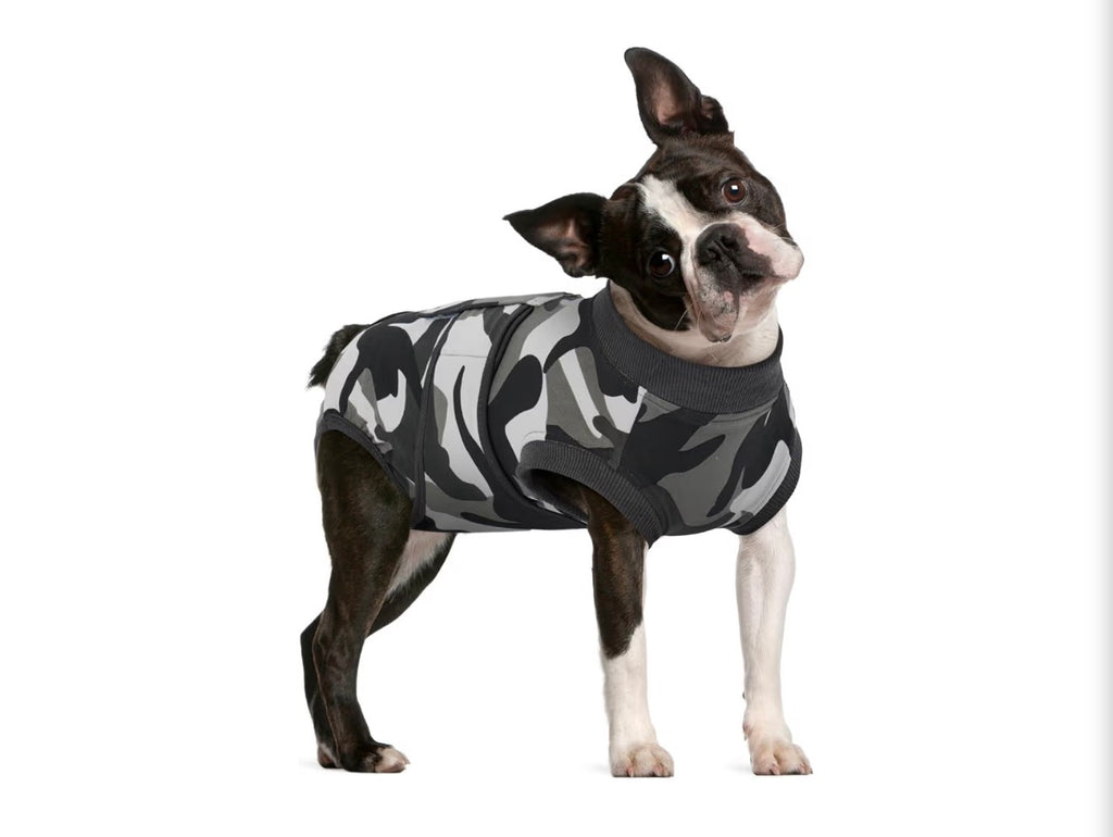 Dog Surgery Recovery Suit, Soft Breathable Neuter Suit for Male Dogs, Post Neuter Surgery Suit, Alternative to Cone of Shame, Wound Care for Dogs, Anti-lick Dog Recovery Suit Camouflage, Medium