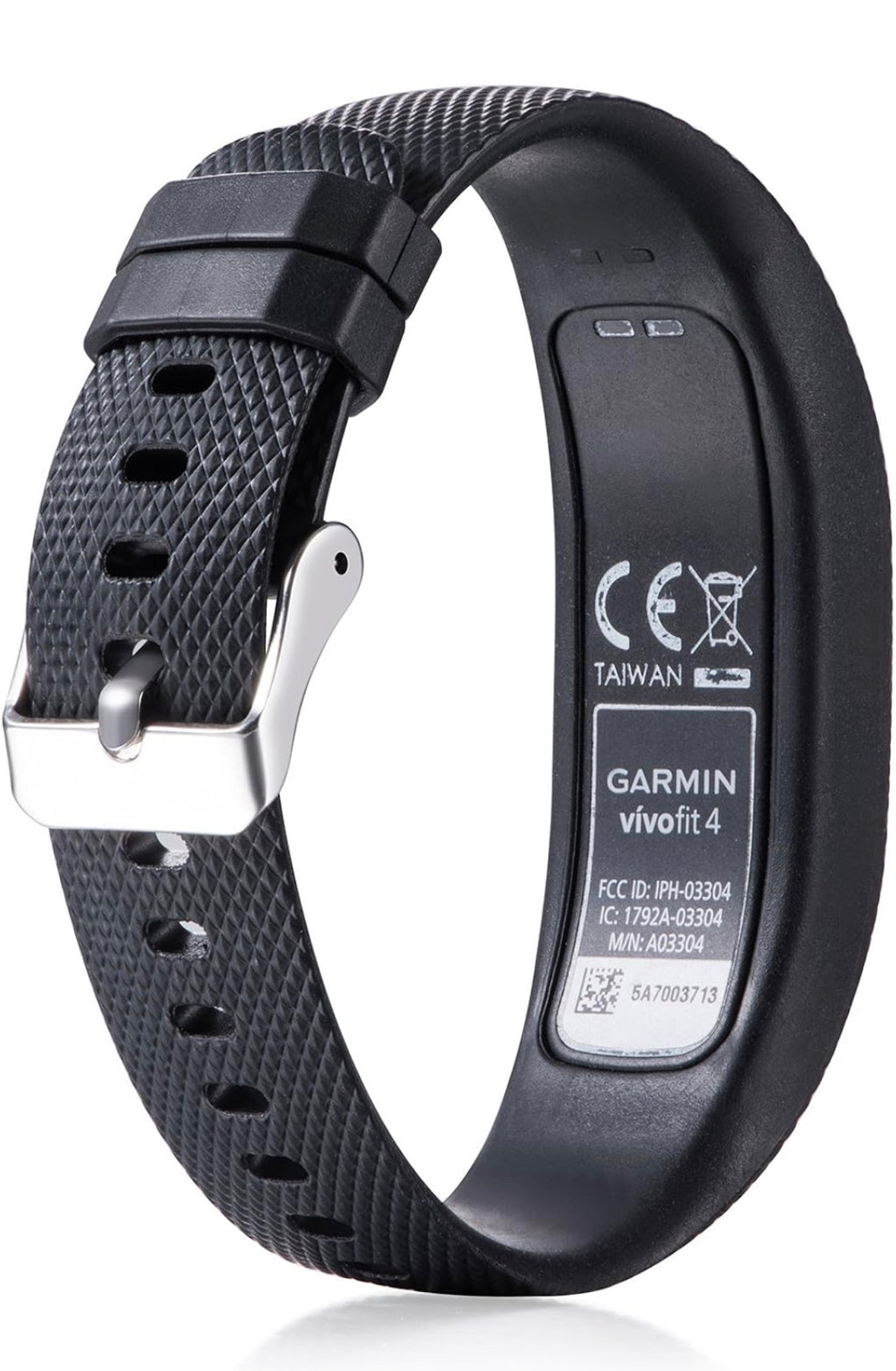 Vivofit 4 Bands Compatible with Garmin Vivofit 4 Watch Band Strap Bracelet Wristband for Men Women Replacement Accessory- Vivofit 4 Silicone Watchband with Metal Clasp Buckle Small Large
