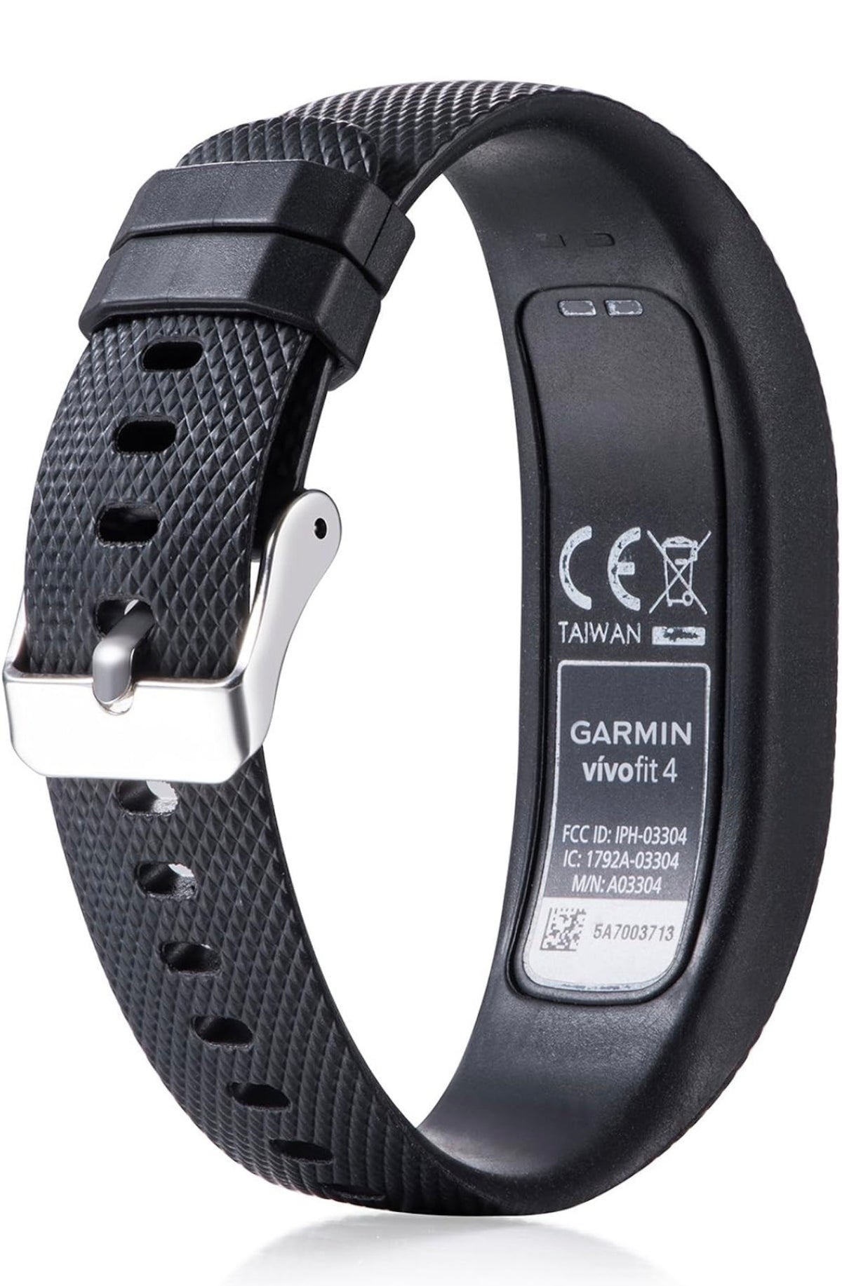 Vivofit 4 Bands Compatible with Garmin Vivofit 4 Watch Band Strap Bracelet Wristband for Men Women Replacement Accessory- Vivofit 4 Silicone Watchband with Metal Clasp Buckle Small Large