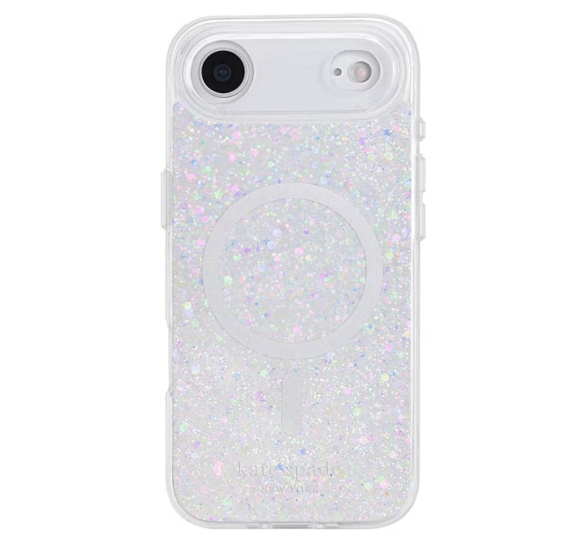 Kate Spade New York iPhone 17 Air Case - Compatible with MagSafe - Designer Phone Case - Chunky Iridescent Glitter