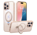 TORRAS Ostand for iPhone 16 Pro Case Magnetic Stand, Desert Titanium 6.3"
[Fit for MagSafe] [Flexible Stable Stand] 4X Military-Grade Shockproof, Slim Protective Phone Cover, Translucent Rose Gold