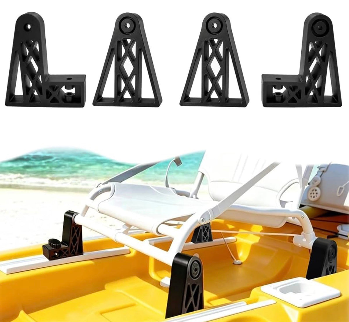 4 Pack Adjustable 4" Kayak Seat Riser Booster
Lightweight Kayak Seat Lifting and Upgrade Accessories, Compatible with Hoodoo Tempest/Voyager, BKC Kayaks