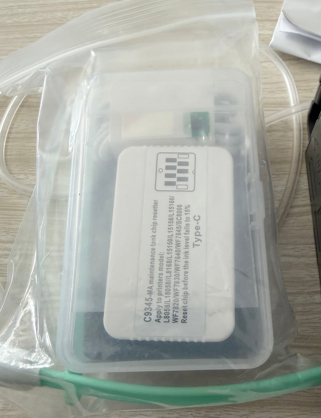 C9345 DTF Ink Maintenance Box with External Bottle and chip Resetter for ET-8550 ET-16600 ET-5850 ET-5800 ET-16650 ET-8500 WF-7840 WF-7820 ET-5880 WF-7310 ST-C8000 ST-C8090 (PXMB9/C12C934591)