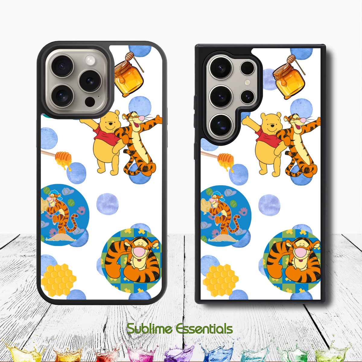Winnie the Pooh & Tigger "Honey Paws" Digital Download - PNG & JPEG Format