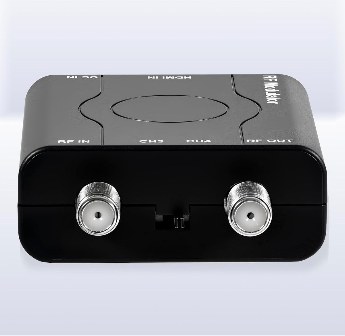 HDMI to RF Modulator, HDM61 VHF HDMI to RF Converter Adapter for TV NTSC Format Output, 1080P PLL Control for Home TV Game Console