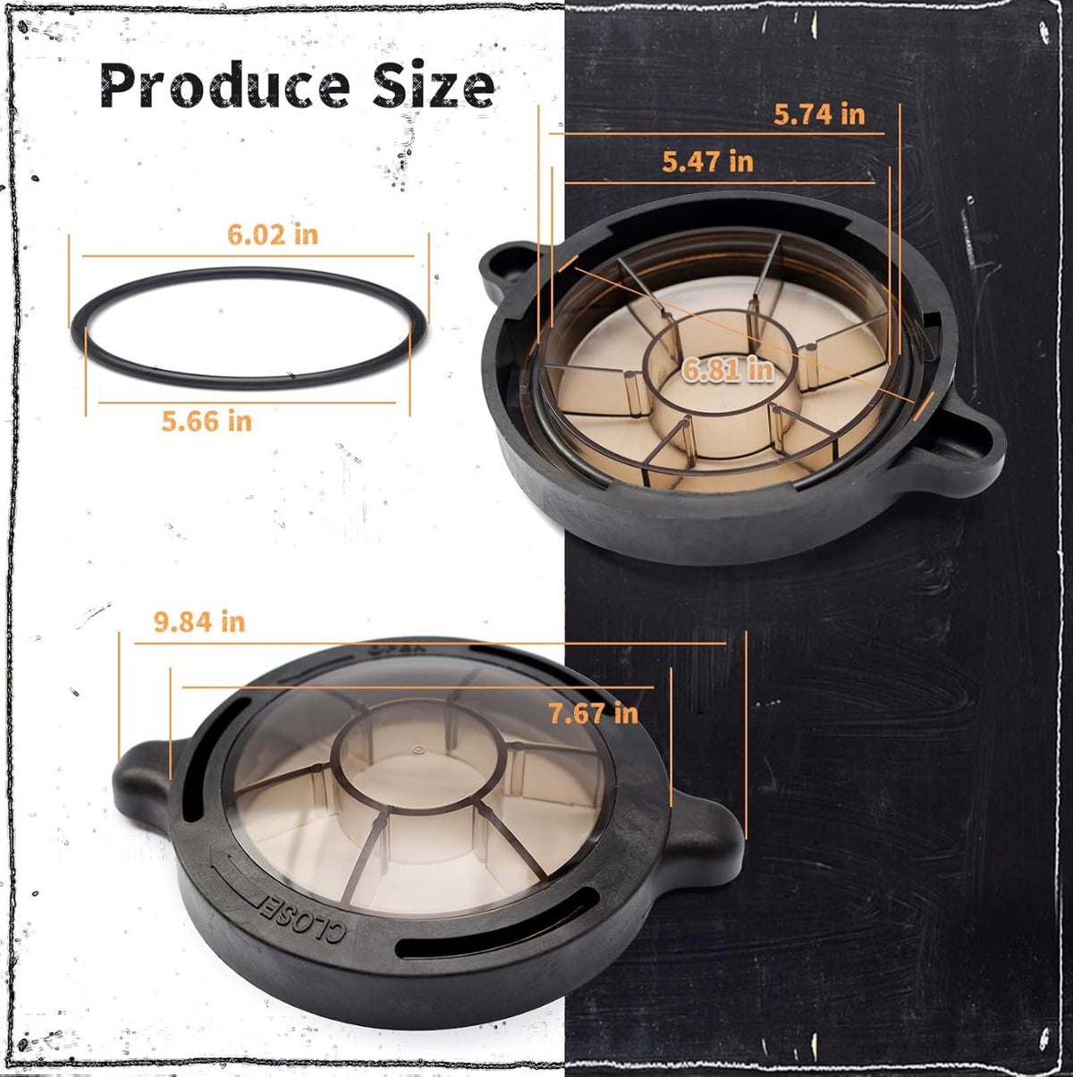Pool Pump Basket Cover & O-Ring Kit Compatible with Splapool Pureline Deluxe Pumps, for Above-Ground & In-Ground Pools, Pool Pump Lid Replaces PO12728CR 16578 647252772 47252772 AC81361 NEP2134