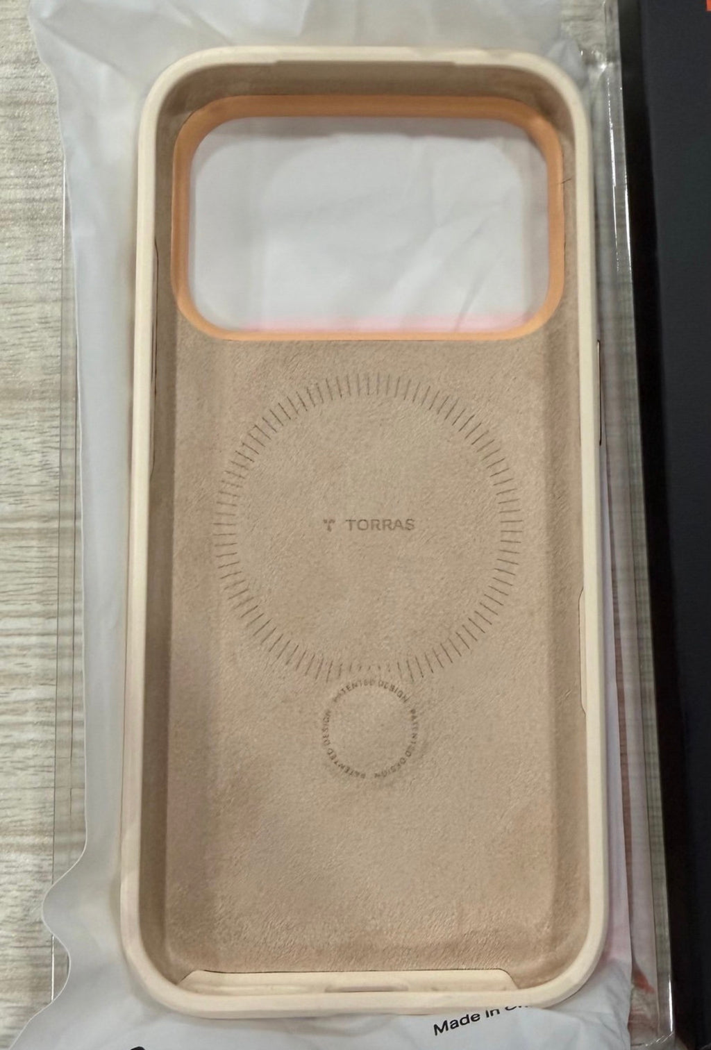 TORRAS for iPhone 17 Pro Case, Q3 Wind Silicone, 360 Stand, Cream Glow, Fit for MagSafe, 12FT Shockproof, 18N Magnet, Camera Control, Baby & Pets Safe Soft Elegant, Phone Case for iPhone 17 Pro 6.3”