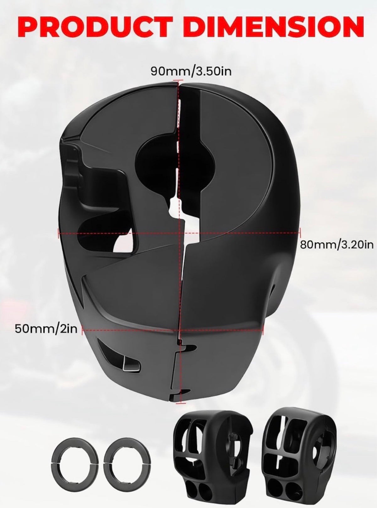 Chrome Switch Housing kit Hand Control Switches Housing Cover Compatible with Harley Davidson Touring Road King,Road Glide,Street Glide,Electra Glide,Tri Glide,Ultra Limited 2014-2025 (Black)