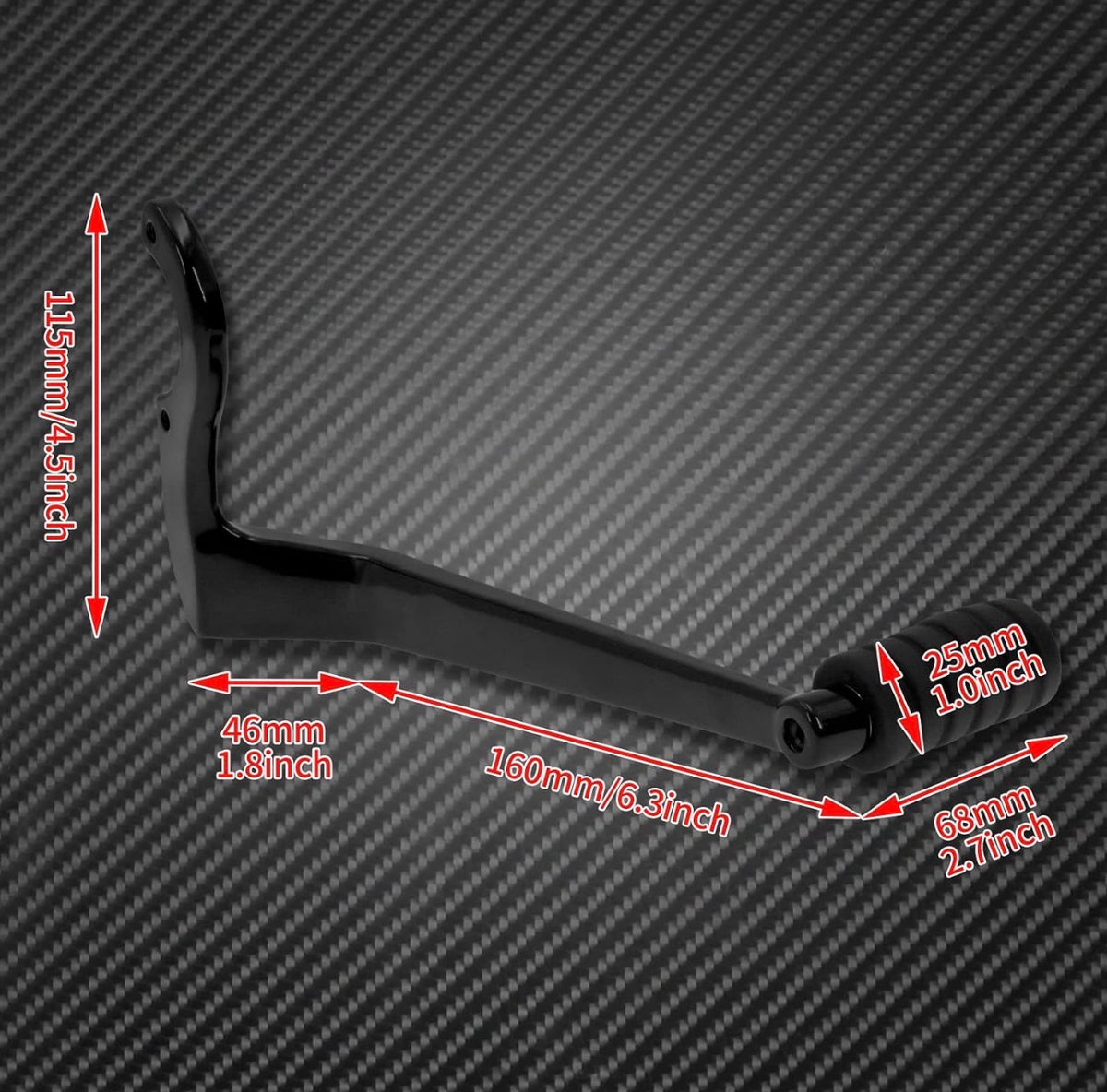 Heel Toe Shift Lever Arm Fit for Indian 2014-2025
Gloss Black Finish, with Shifter Peg, Fits Chieftain, Dark Horse, Chief Vintage, Challenger Springfield￼