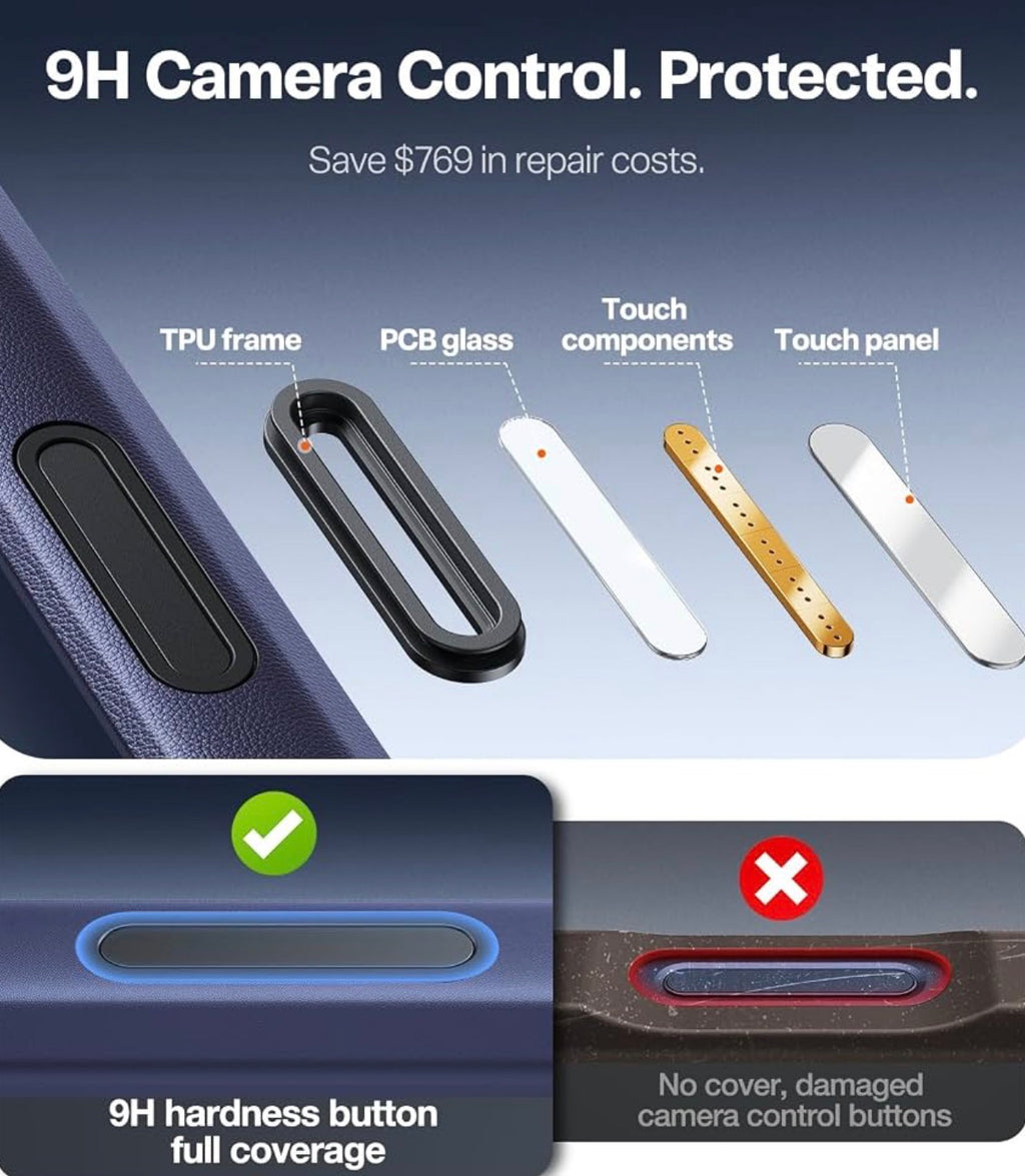 TORRAS Ostand for iPhone 17 Pro Case Magnetic, Fit for MagSafe, 4X Military Drop Protection, Camera Control, Slim Phone Case for iPhone 17 Pro with Kickstand, Translucent Matte Cover 6.3", Deep Blue