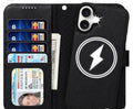Wallet Case for iPhone 16 Plus with 4 Card Holder, Detachable 2 in 1 Leather Wallet Flip Folio Case, RFID Blocking, Wireless Charging, Microfiber Lining, Durable, for Women/Men (Mystic Gray)