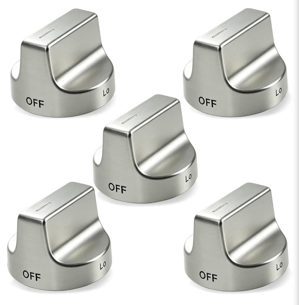 5 Pcs W11239985 W10850015 Stove Knob Replacement Compatible with Whirlpool WFG525S0HZ1 WFG550S0HZ0 WFG525S0HZ0 WFG525S0JV0 Replace 4845290 W11032553 PD00061875 AP6333411