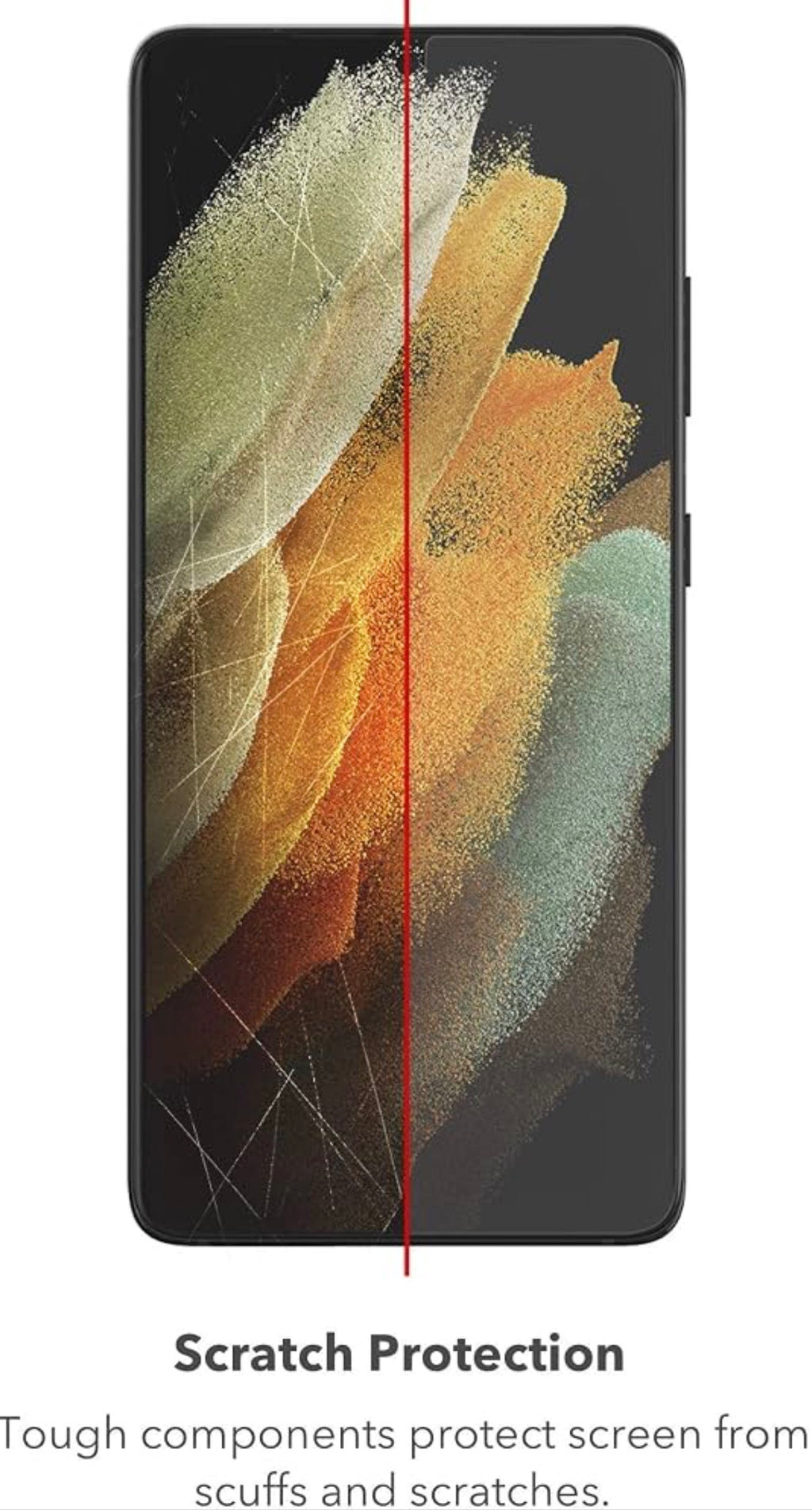 ZAGG InvisibleShield GlassFusion+ - Hybrid Glass Screen Protector - Made for Samsung Galaxy S21 (6.2") 5G - Case Friendly