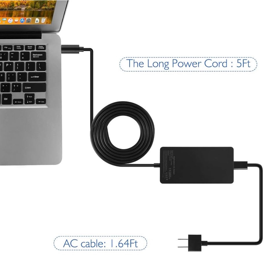 Surface Dock Charger,15V 6A 90W Ac Adapter Power Supply Battery Charger for Microsoft Docking Station Surface Pro 4 Surface Book 1661 1749 TG-TECH