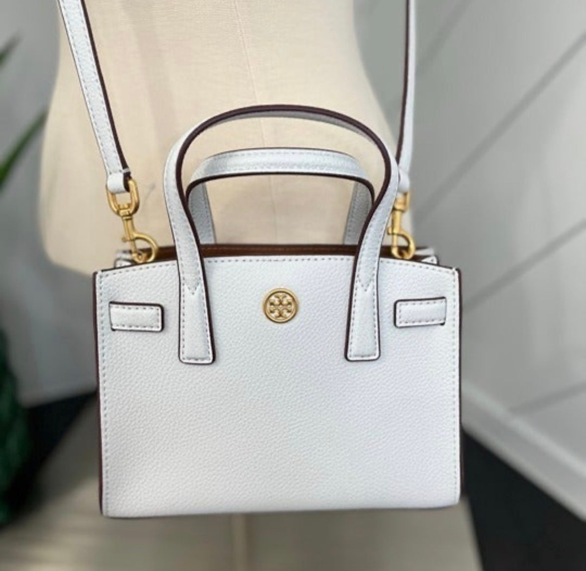 Tory Burch - Walker Micro Satchel - Gardenia (White)