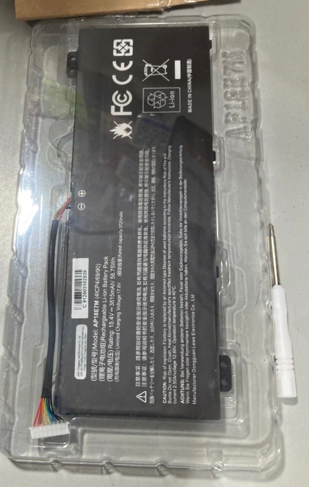 AP18E7M AP18E8M Battery for Acer Nitro 5 AN515-54 AN517-51 AN515-55 AN515-44 AN515-43, Nitro 7 AN715-51, Predator Helios 300 PH315-52 PH317-52 PH317-53, Aspire 7 A715-74G, Triton 300 PT315-51 58.75Wh