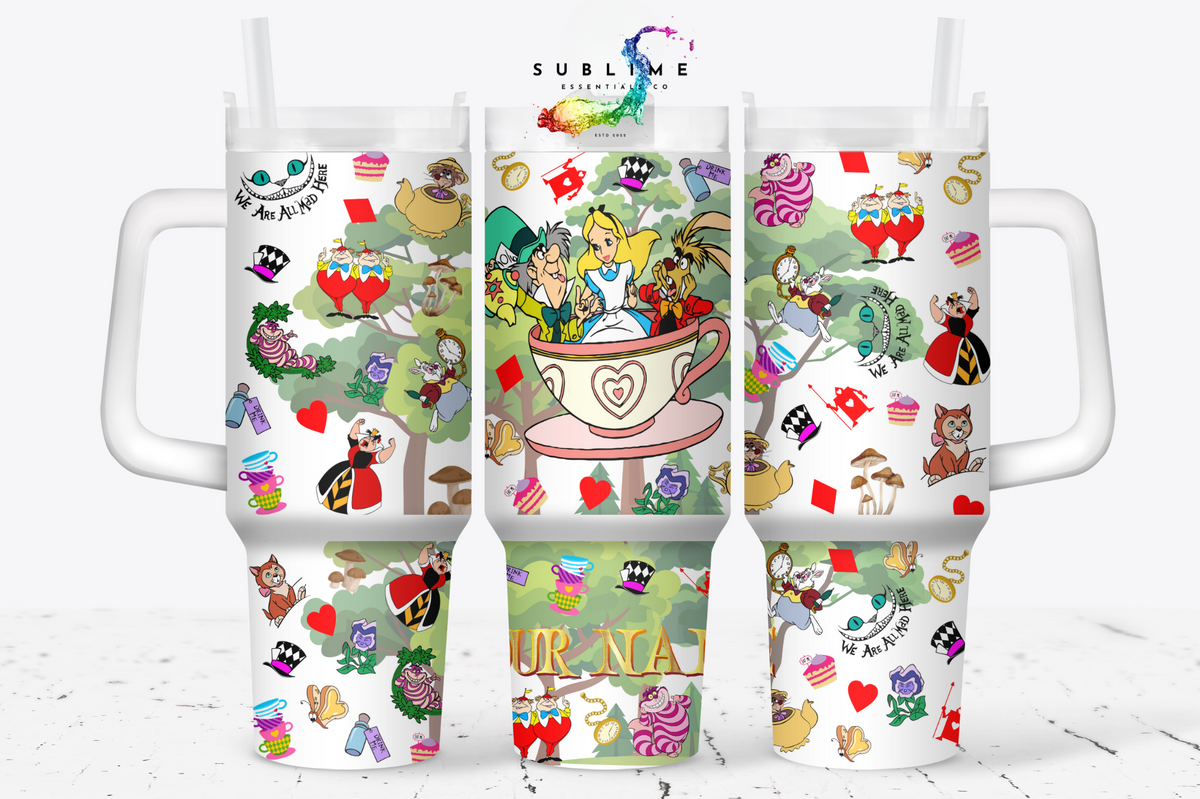 Alice in Wonderland "Wonderland Tea Cup" Digital Download - PNG & JPEG Format