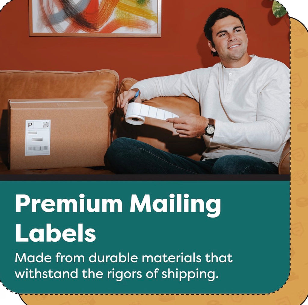 2” X 6" Direct Thermal Labels (3000 Count, 12 Rolls) Long Thermal Barcode Labels for Inventory - Compatible With Zebra and Rollo Printers - Aegis Adhesives